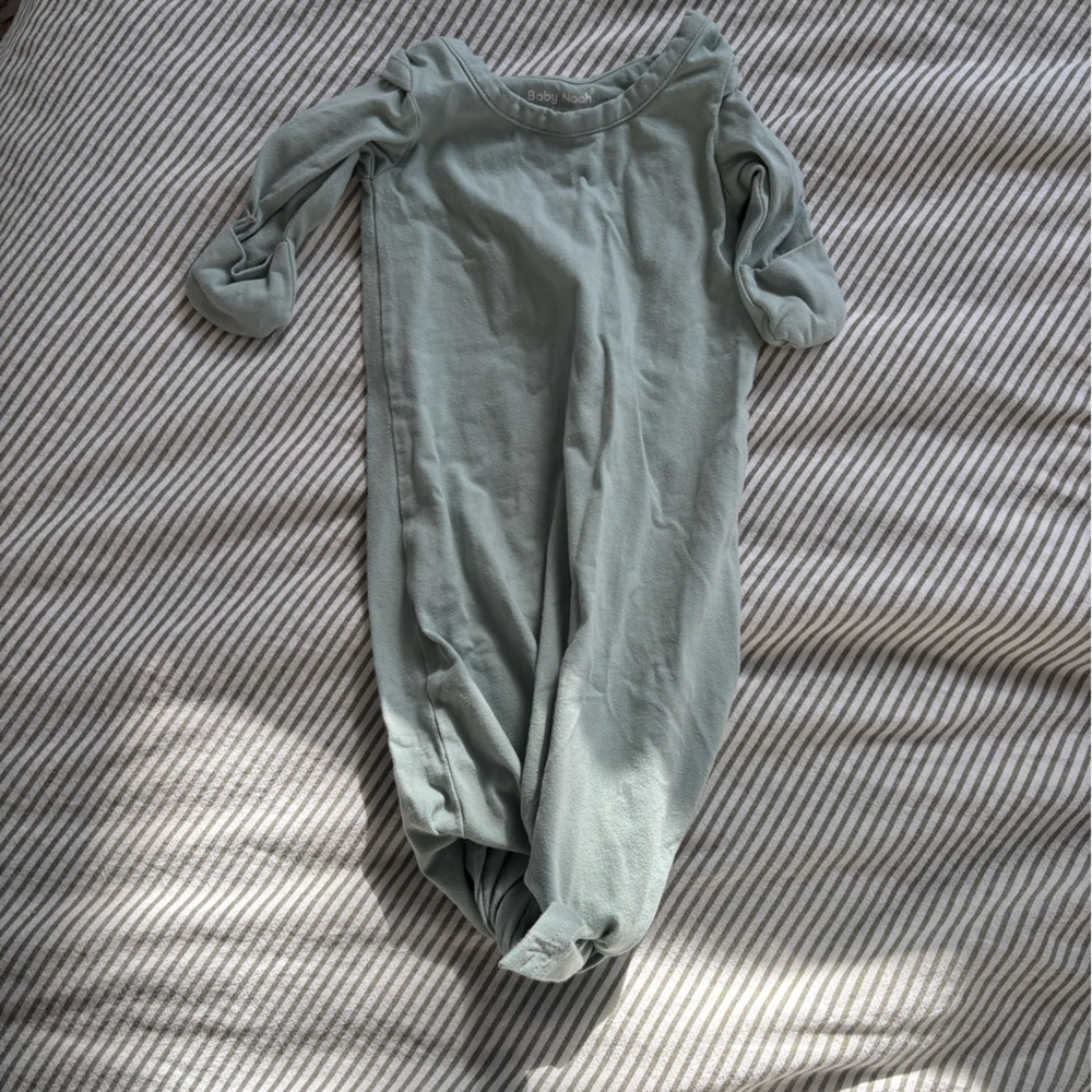 Light Teal Baby knotted gown